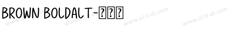 Brown BoldAlt字体转换
